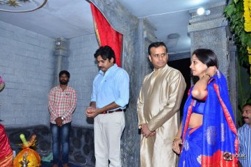 Pawan Kalyan At Andhra Prabha Office Ganesh Pooja